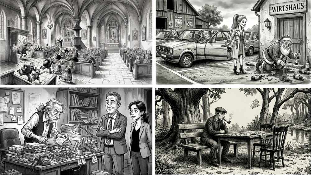 De ole Börgermester Illustration KI-Illustrationen aus dem Buch